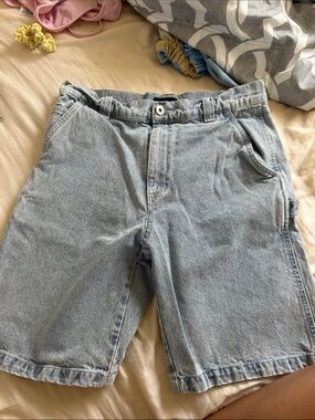 Men's Light Blue Denim Jean Shorts - Casual Summer Staple